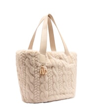 LIUJO VERRY Large plush hobo bag NEUTRAL - Women’s Bags - 2