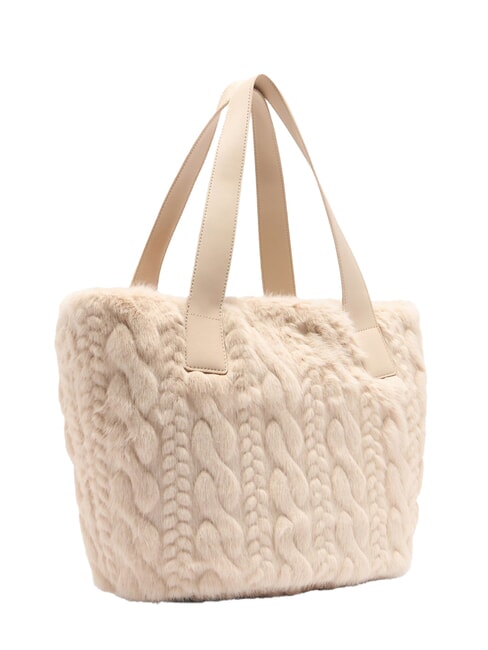 VERRY Large plush hobo bag NEUTRAL - Women’s Bags