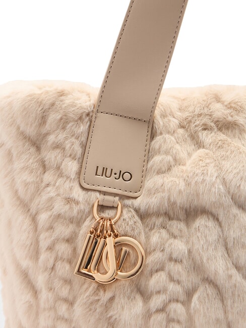 VERRY Large plush hobo bag NEUTRAL - Women’s Bags