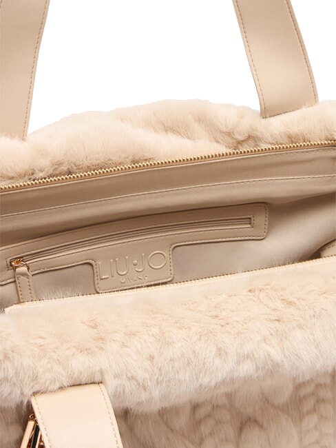 VERRY Large plush hobo bag NEUTRAL - Women’s Bags