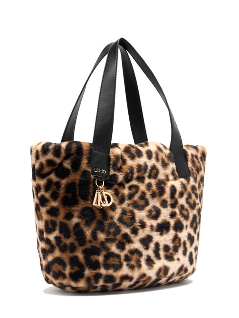 VERRY Large plush hobo bag natural macul. - Women’s Bags