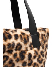 LIUJO VERRY Large plush hobo bag natural macul. - Women’s Bags - 4