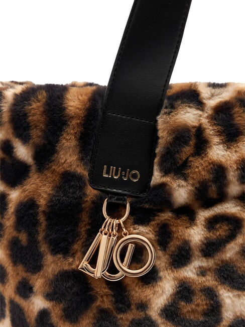 VERRY Large plush hobo bag natural macul. - Women’s Bags