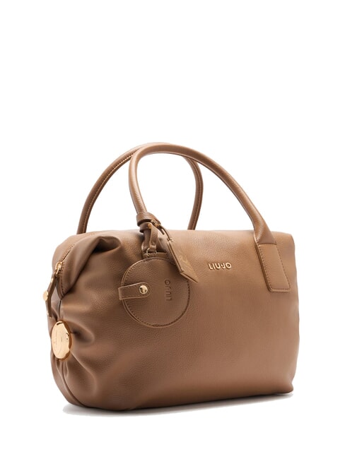 AMELIE Large trunk bag with charm suede - Women’s Bags