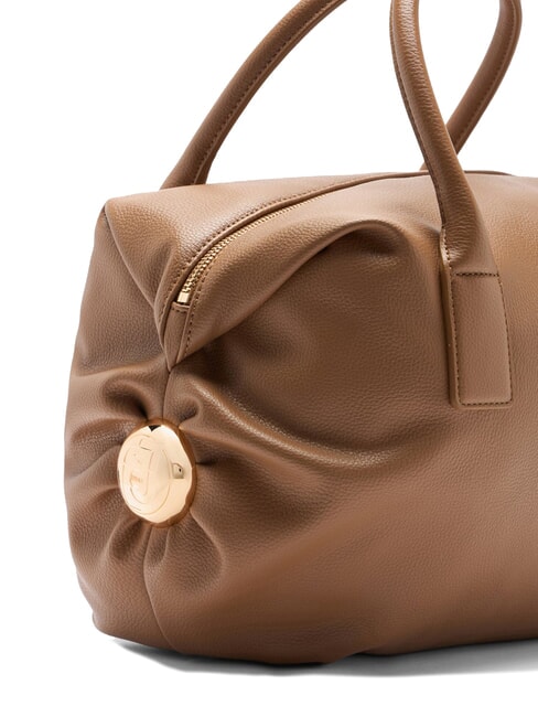 AMELIE Large trunk bag with charm suede - Women’s Bags