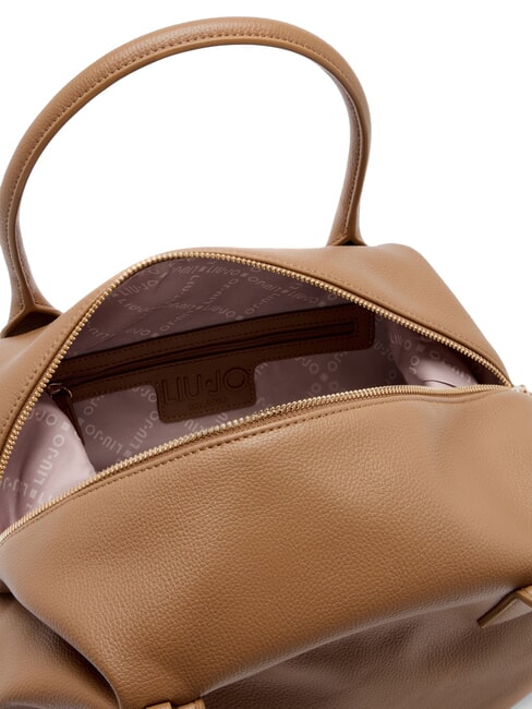 AMELIE Large trunk bag with charm suede - Women’s Bags