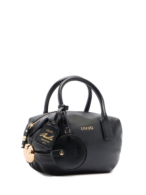 AMELIE Small trunk bag with charm BLACK - Women’s Bags