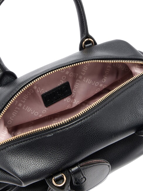 AMELIE Small trunk bag with charm BLACK - Women’s Bags