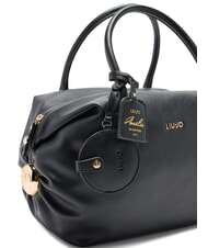 LIUJO AMELIE Large trunk bag with charm BLACK - Women’s Bags - 4