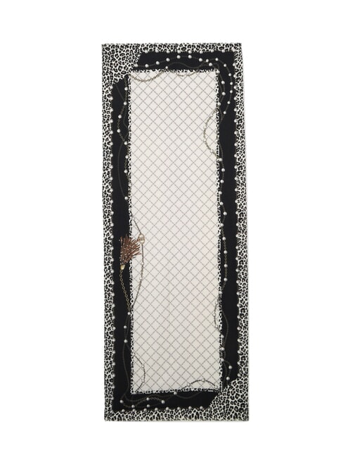 ANIMALIER Stole with print BLACK - Scarves