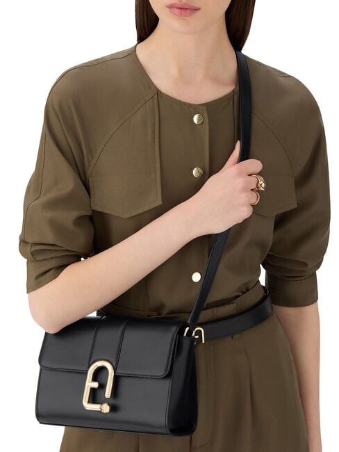 URBAN Small leather shoulder bag Black - Women’s Bags