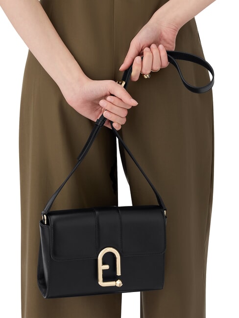 URBAN Small leather shoulder bag Black - Women’s Bags