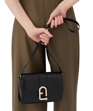 FURLA URBAN Small leather shoulder bag Black - Women’s Bags - 6