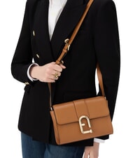 FURLA URBAN Small leather shoulder bag brandy - Women&rsquo;s Bags - 5