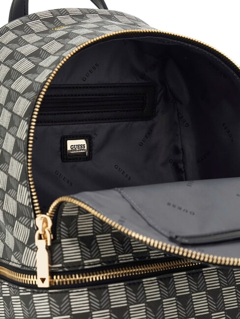 FOLLIE Jet Set Logo Print Backpack black logo - Women’s Bags