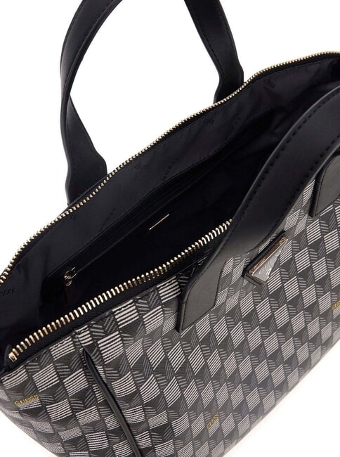 FOLLIE Jet Set Logo Print Tote Bag black logo - Women’s Bags