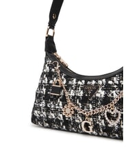 GUESS EVERLEE Jacquard fabric bag with charm multicolor - Women’s Bags - 4