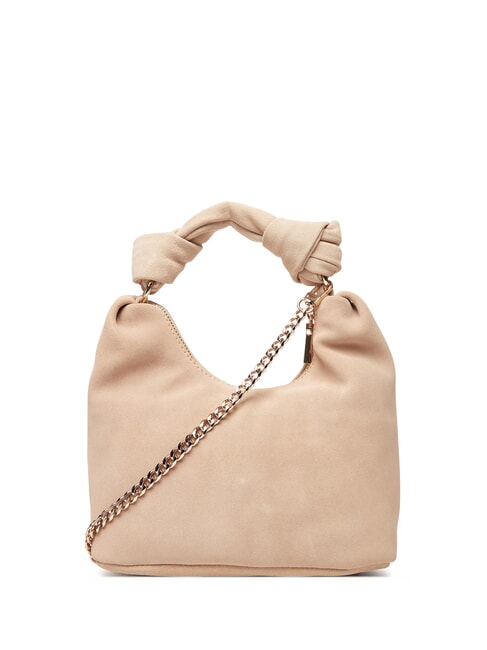 ISOTTA Suede leather bag with chain simply taupe - Women&rsquo;s Bags