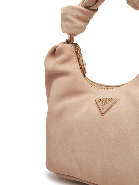 ISOTTA Suede leather bag with chain simply taupe - Women&rsquo;s Bags