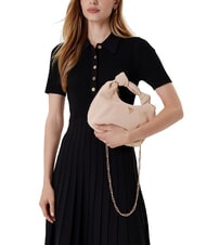 GUESS ISOTTA Suede leather bag with chain simply taupe - Women&rsquo;s Bags - 5