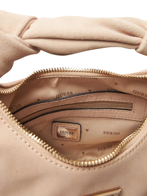 ISOTTA Suede leather bag with chain simply taupe - Women&rsquo;s Bags