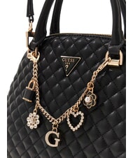 GUESS EVERLEE Quilted dome bag with charms BLACK - Women&rsquo;s Bags - 3