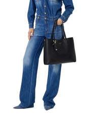 GUESS MERIDIAN 2 Shoulder shopping bag BLACK - Women’s Bags - 4