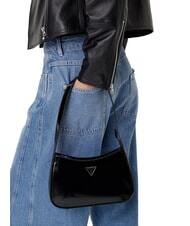 GUESS ARNELA Shiny shoulder bag BLACK - Women’s Bags - 6
