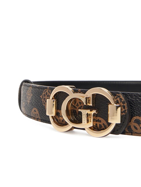 4G LOGO PEONY Belt with logo buckle vikky large roo tote bag mochalog - Belts