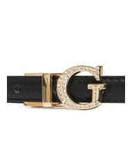 GUESS EVERLEE Double-sided belt with rhinestones BLACK - Belts - 3