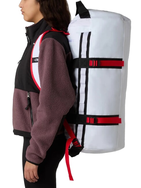 BASE CAMP M Backpack bag tnf white/tnf black/ele - Duffle bags