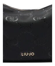 LIUJO KALISKA Medium nylon hobo bag BLACK - Women’s Bags - 5