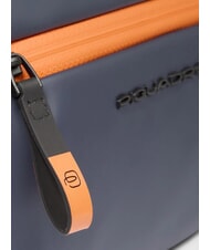 PIQUADRO CORNER SPECIALE GOMMATO Water-repellent beauty case blue - Beauty Case - 3