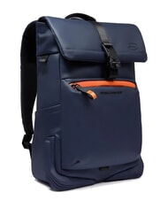 PIQUADRO CORNER SPECIALE GOMMATO Roll-top backpack, 14" laptop holder - Laptop backpacks