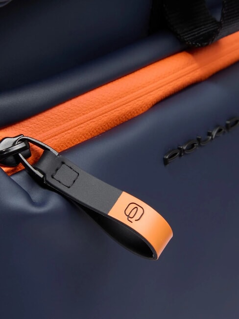 CORNER SPECIALE GOMMATO Roll-top backpack, 14" laptop holder blue - Laptop backpacks