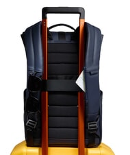 PIQUADRO CORNER SPECIALE GOMMATO Roll-top backpack, 14" laptop holder blue - Laptop backpacks - 5