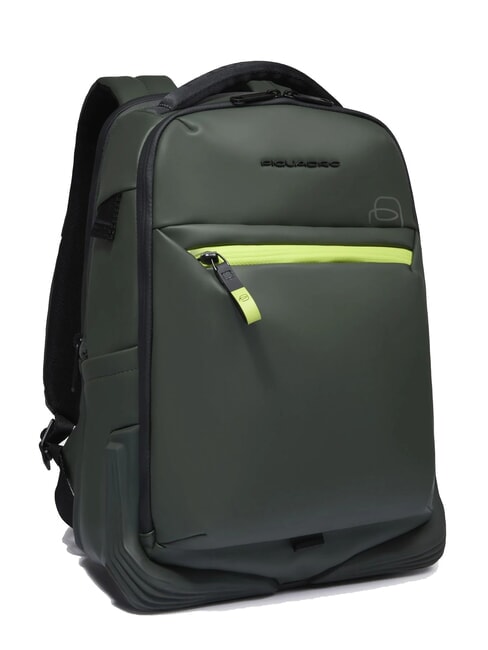 CORNER SPECIALE GOMMATO  14" laptop backpack, expandable GREEN - Laptop backpacks