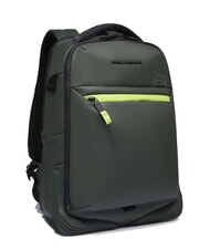 PIQUADRO CORNER SPECIALE GOMMATO  14" laptop backpack, expandable GREEN - Laptop backpacks - 2