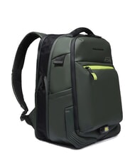 PIQUADRO CORNER SPECIALE GOMMATO  14" laptop backpack, expandable GREEN - Laptop backpacks - 3