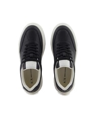 ARMANI EXCHANGE KURT MINI-TUMBLED Sneakers with high soles black - Women&rsquo;s shoes - 3