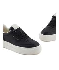 ARMANI EXCHANGE KURT MINI-TUMBLED Sneakers with high soles black - Women&rsquo;s shoes - 4
