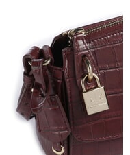 ARMANI EXCHANGE JANE CROCO Crocodile print shoulder bag groove - Women’s Bags - 3