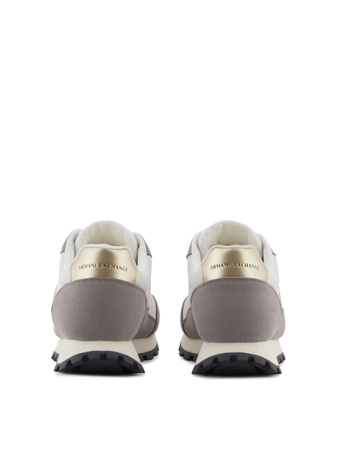 DROP MICROSUEDE Sneakers with side logo brown bass + off-white - Women&rsquo;s shoes