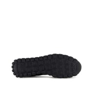 ARMANI EXCHANGE DROP MICROSUEDE Sneakers with contrasting logo black + off-white - Men&rsquo;s shoes - 6