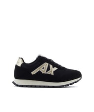 ARMANI EXCHANGE DROP MICROSUEDE Sneakers with side logo - Women’s shoes