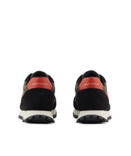 ARMANI EXCHANGE DROP MICROSUEDE Sneakers with contrasting logo black+olive night+pumpkin - Men&rsquo;s shoes - 5