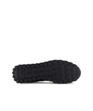 ARMANI EXCHANGE DROP MICROSUEDE Sneakers with contrasting logo black+olive night+pumpkin - Men&rsquo;s shoes - 6