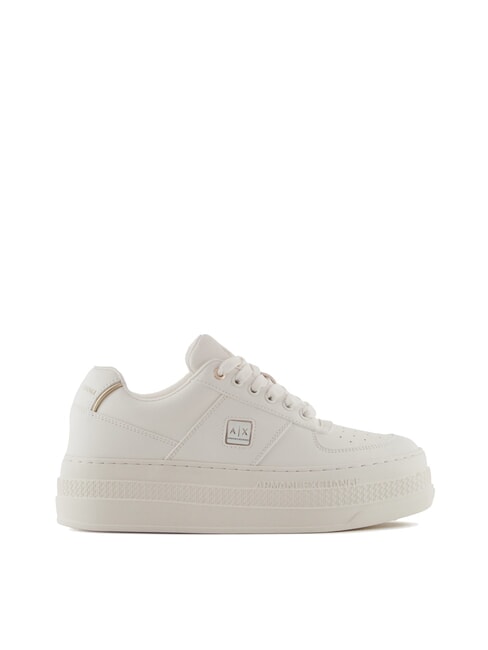 JANE Platform sneakers off white + pale gold - Women’s shoes
