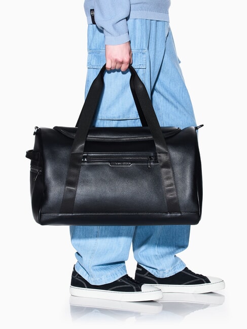 CEDRIC Large duffel bag with shoulder strap black/black - Duffle bags