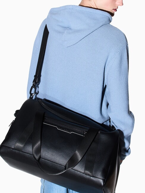 CEDRIC Large duffel bag with shoulder strap black/black - Duffle bags